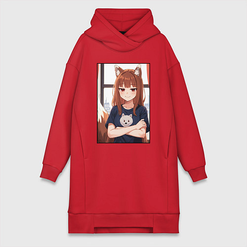 Женская толстовка-платье Spice and Holo / Красный – фото 1