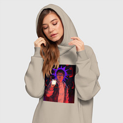 Женское худи-платье Фильм по фнаф, цвет: миндальный — фото 2