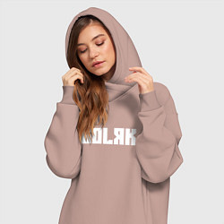 Женское худи-платье Голяк, цвет: пыльно-розовый — фото 2