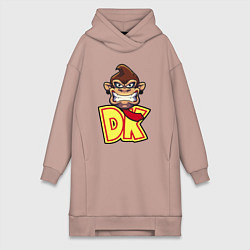 Женская толстовка-платье Donkey kong head