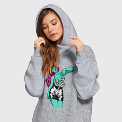 Женское худи-платье Зелёная секси-ведьма, цвет: меланж — фото 2