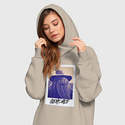 Женское худи-платье Гэндальф, цвет: миндальный — фото 2