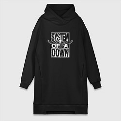 Женская толстовка-платье System of a Down metal band