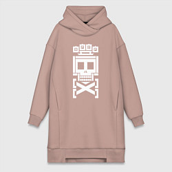 Женская толстовка-платье Кастет и скелет ffdp