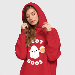 Женское худи-платье I got boos, цвет: красный — фото 2