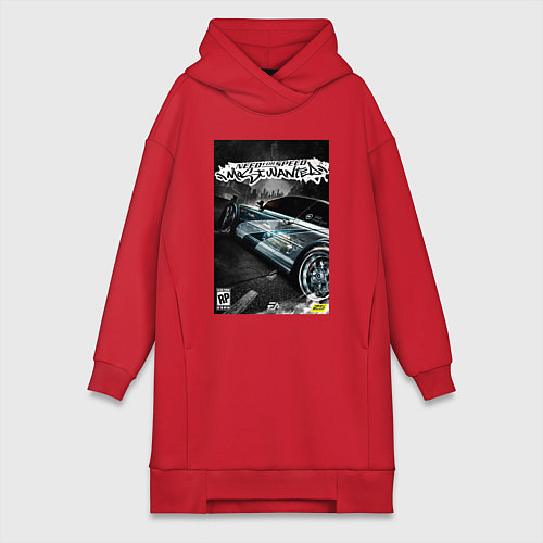 Женская толстовка-платье Most wanted - BMW / Красный – фото 1