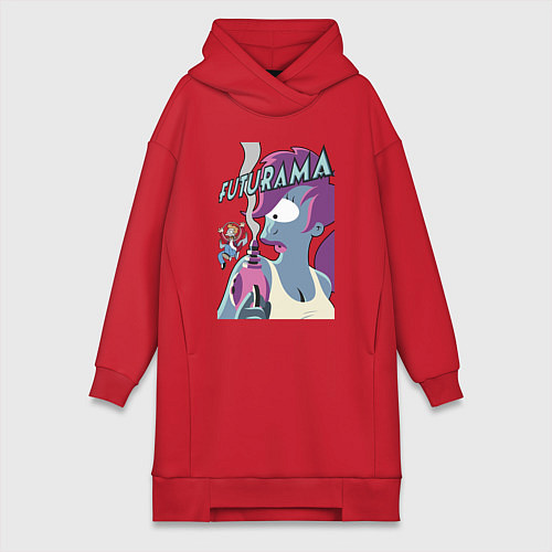 Женская толстовка-платье Лила и Фрай / Красный – фото 1