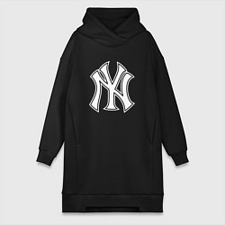 Женская толстовка-платье New York yankees - baseball logo