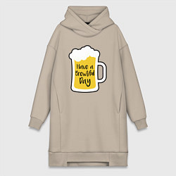 Женская толстовка-платье Brewtiful day