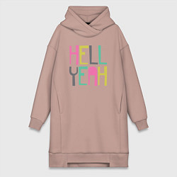 Женская толстовка-платье Да чёрт побери