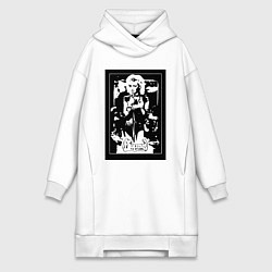 Женская толстовка-платье Группа Мираж винтажный плакат