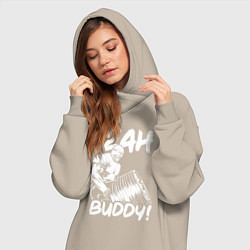 Женское худи-платье Ронни Коулман, цвет: миндальный — фото 2