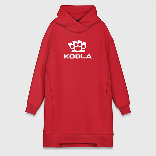 Женская толстовка-платье Skoda Kodla / Красный – фото 1