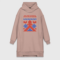 Женская толстовка-платье Мокошь - богиня судьбы