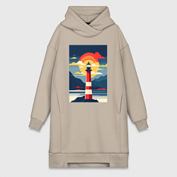 Женская толстовка-платье Маяк удачи