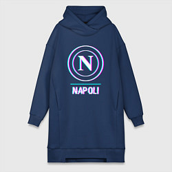 Женская толстовка-платье Napoli FC в стиле glitch