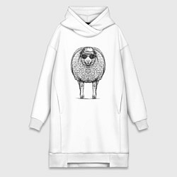 Женская толстовка-платье Овечка модная