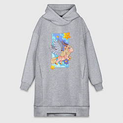 Женская толстовка-платье Пони пегас
