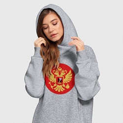 Женское худи-платье Класна Герб, цвет: меланж — фото 2