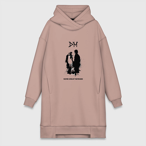 Женская толстовка-платье Depeche Mode - some great reward box / Пыльно-розовый – фото 1