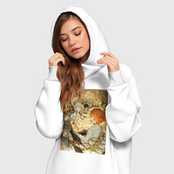 Женское худи-платье Обещанный Неверленд Норман, цвет: белый — фото 2