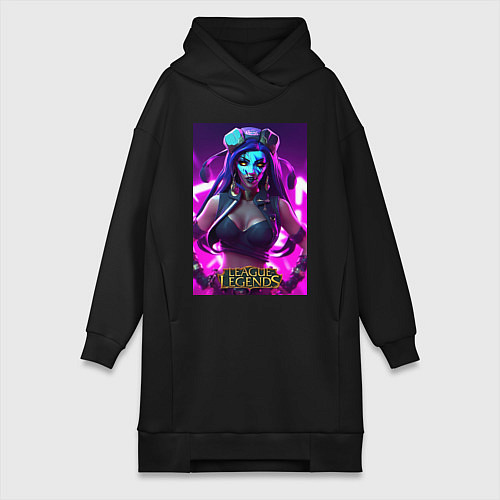 Женская толстовка-платье League of Legends Akali Kda / Черный – фото 1