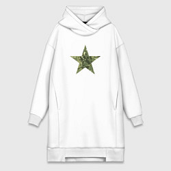 Женская толстовка-платье Камуфляжная звезда