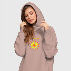 Женское худи-платье Solar Fire, цвет: пыльно-розовый — фото 2