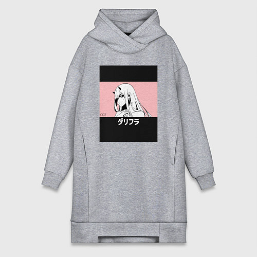 Женская толстовка-платье Франкс Зеро Ту / Меланж – фото 1