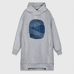 Женская толстовка-платье All of time and space
