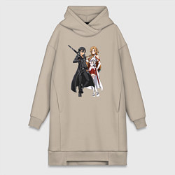 Женская толстовка-платье Мечники Кадзуто Киригая