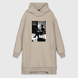 Женская толстовка-платье Chet Baker in concert