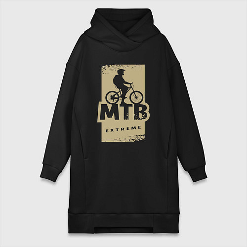 Женская толстовка-платье MTB extreme / Черный – фото 1