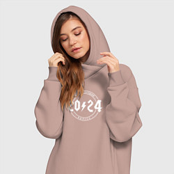 Женское худи-платье Самый лучший выпуск 2024, цвет: пыльно-розовый — фото 2