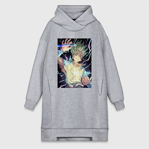 Женская толстовка-платье Сэнку Исигами / Меланж – фото 1