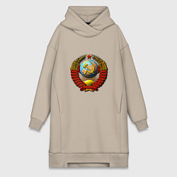 Женская толстовка-платье Герб хорошей страны ссср