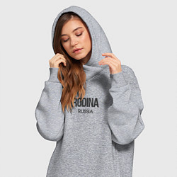 Женское худи-платье Rodina, цвет: меланж — фото 2