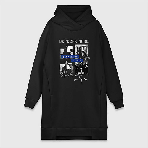 Женская толстовка-платье Depeche Mode - Barrel of a gun ep / Черный – фото 1