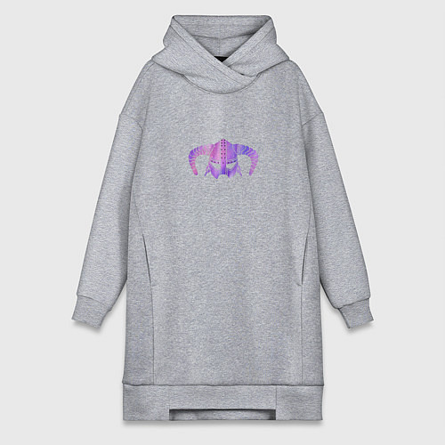 Женская толстовка-платье Шлем довакина / Меланж – фото 1