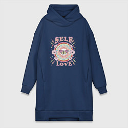 Женская толстовка-платье Любовь к себе