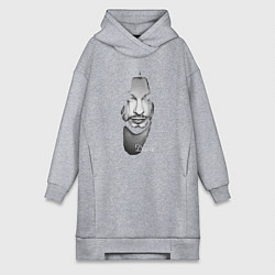 Женское худи-платье Depeche Mode - Dave devotional, цвет: меланж