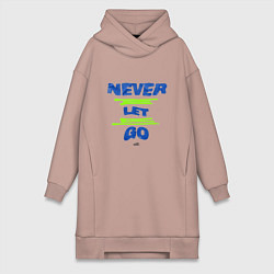 Женское худи-платье Never Let Go Jungkook, цвет: пыльно-розовый