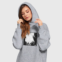 Женское худи-платье Храбрый дух, цвет: меланж — фото 2