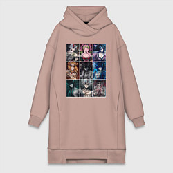 Женская толстовка-платье Клинок, рассекающий демонов Мицури Канродзи