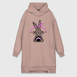 Женская толстовка-платье Заяц - самая красивая попа