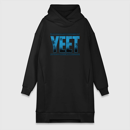 Женская толстовка-платье Jey Uso yeet wwe / Черный – фото 1
