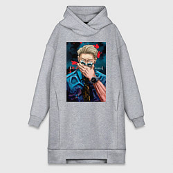 Женская толстовка-платье Магическая битва Кэнто Нанами маг первого класса а