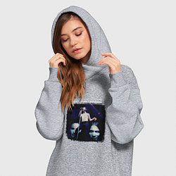 Женское худи-платье Depeche Mode - Devotional in your room, цвет: меланж — фото 2