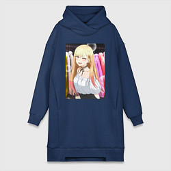 Женская толстовка-платье Эта фарфоровая кукла влюбилась