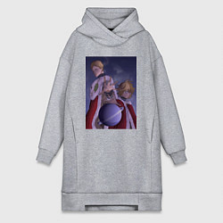 Женская толстовка-платье Чёрный клевер Юлиус король магов